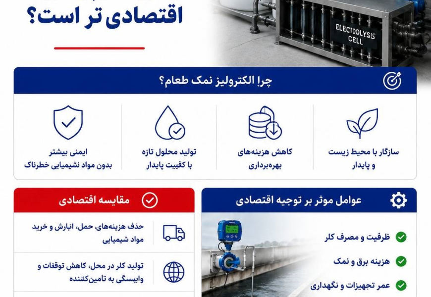 آیا تولید کلر با الکترولیز نمک از خرید هیپوکلریت اقتصادی‌تر است؟