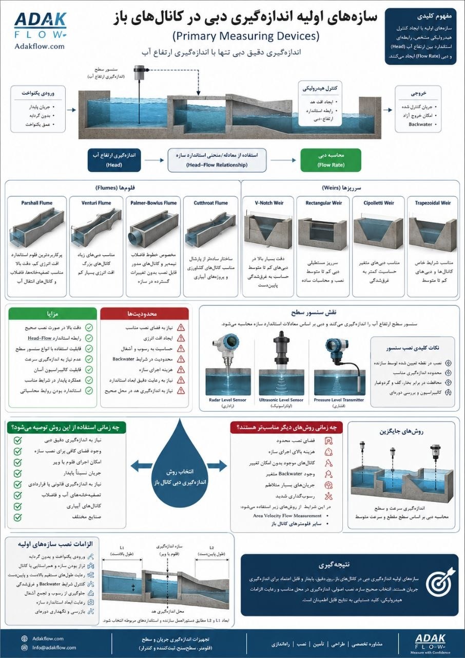 اشنایی سازههای اولیه اندازهگیری دبی یا Primary Measuring Devices primary-measuring-devices